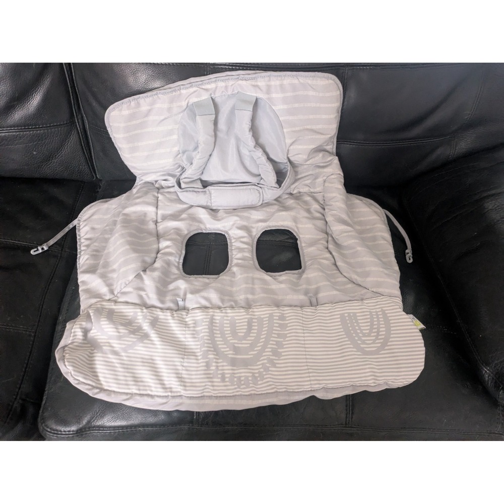 Go by Goldbug 2 in 1 Shopping Cart / High Chair Cover Gray And White